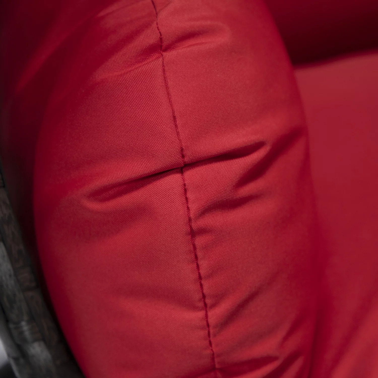 Maykoosh Rustic Refinement Charcoal Wicker Hanging Egg Swing Chair