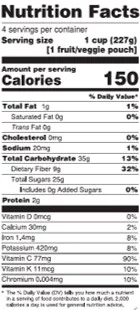 Campoverde Frozen Fruit & Veggie Smoothie 4 Pack, Passion Bliss 32oz Bag with Passion Fruit