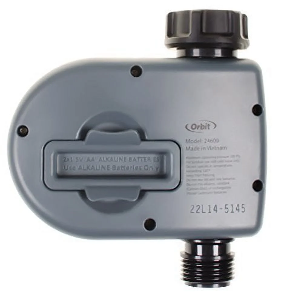 Orbit Digital Hose Sprinkler Irrigation Timer for Vacation Lawn, Plant, and Garden Watering (1 Valve)