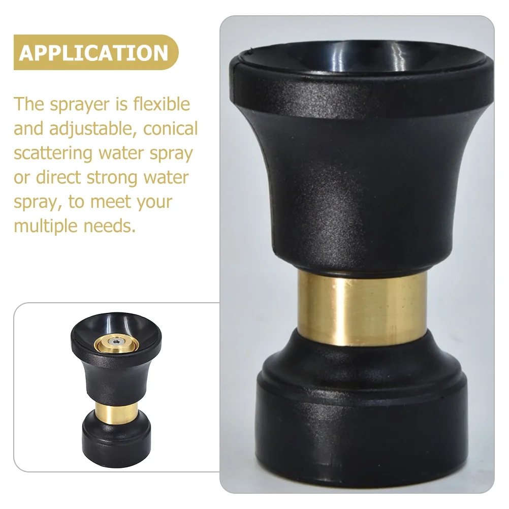 Water Hose Nozzle Sprinkler Garden Fire Sprayer Irrigation Emitters Zinc Alloy Plastic 360 Degree