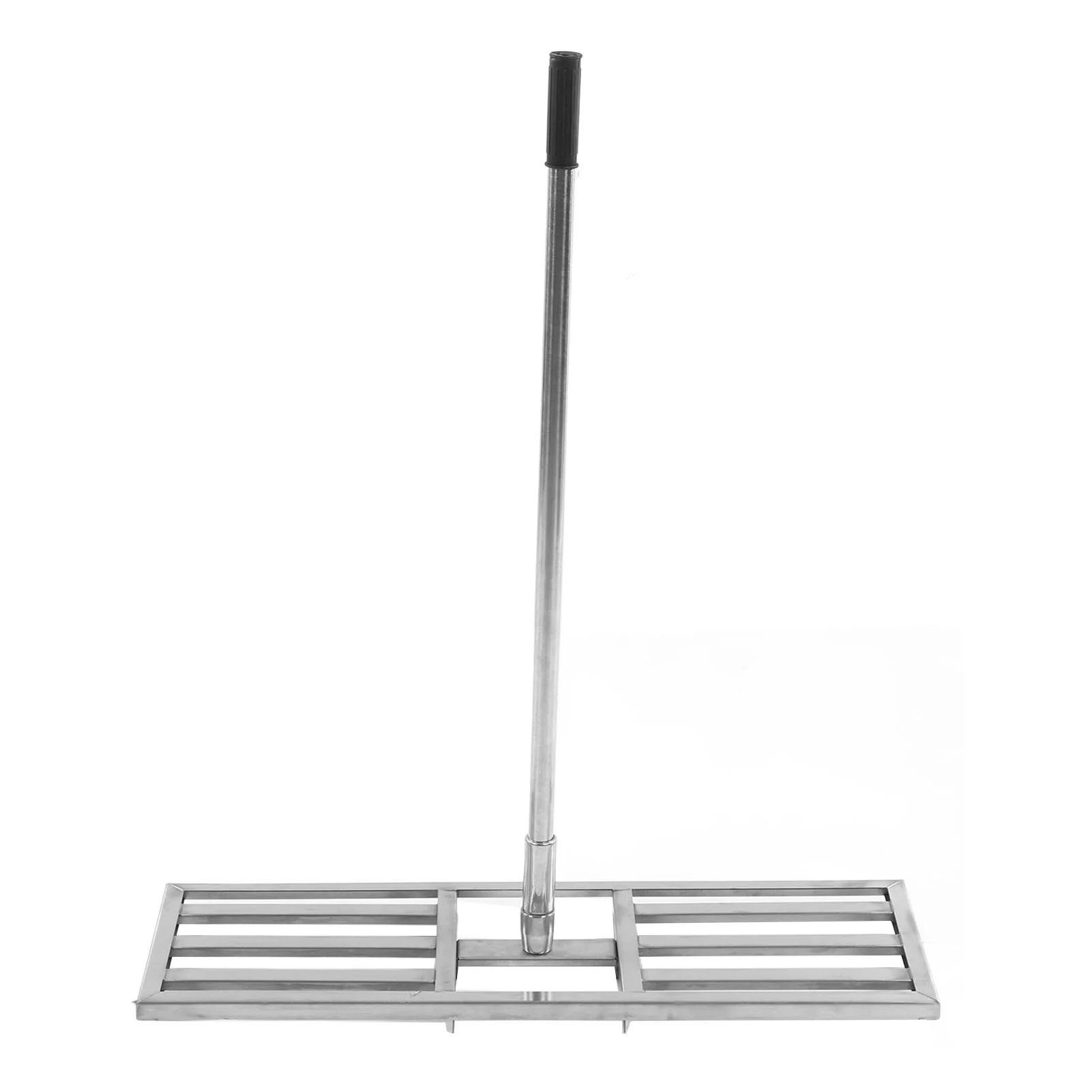 Bummin Lawn Leveling Rake Stainless Steel Telescopic Long Handle Lawn Leveler Garden Grass Leveling Tool