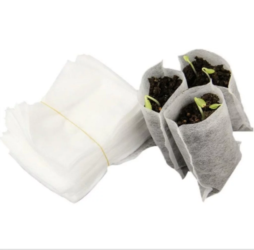 200PCS -Biodegradable Non-Woven Nursery Bags -Grow Bags Seedling Pots Utility Tool