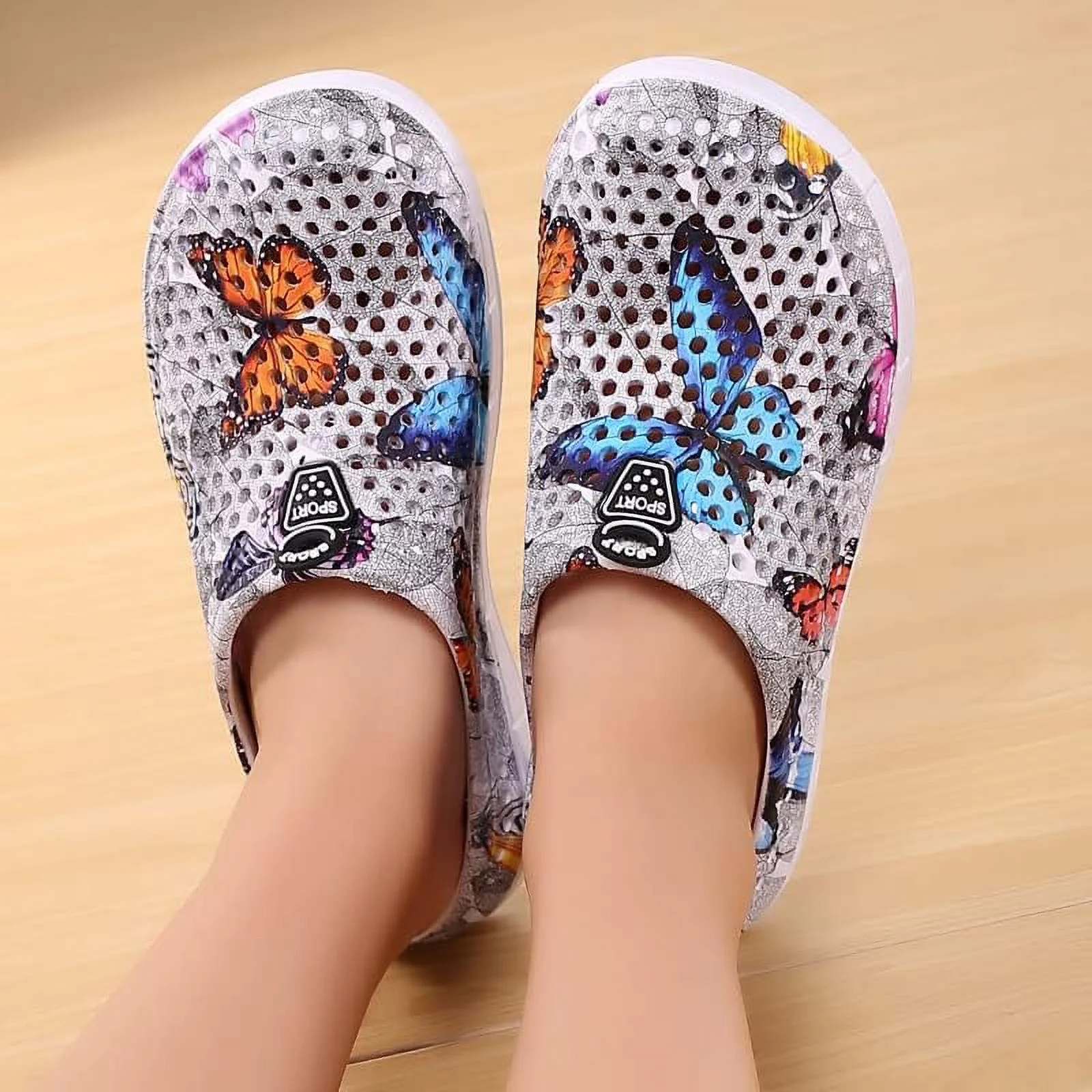 Women's Clogs Shoes Sandals Quick-Dry Lightweight Summer Beach Shoe Garden Clogs Casual Slippers