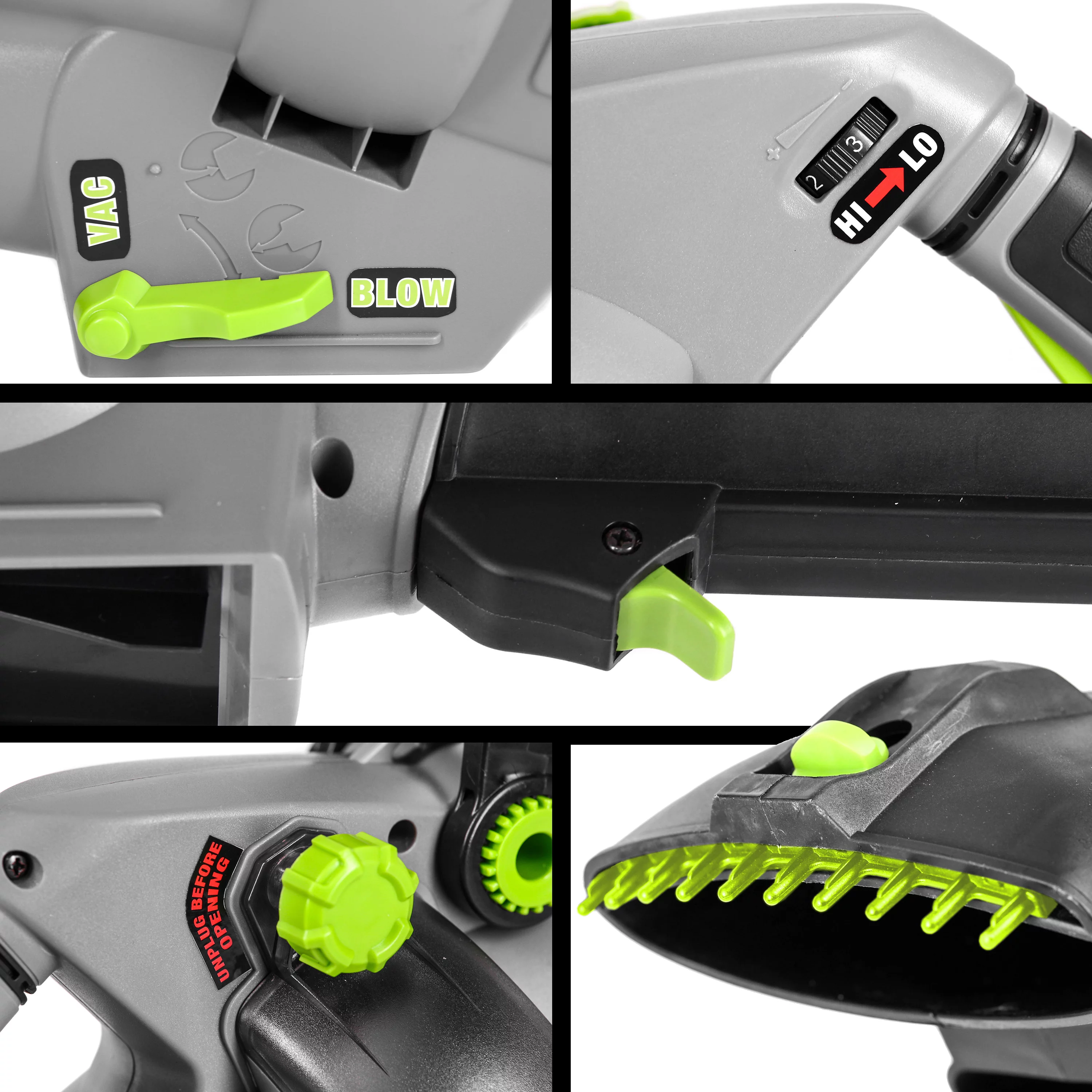 Earthwise 3 in 1 BVM20312 - 12 Amp Corded Blower, Vacuum, Mulcher with Collection bag