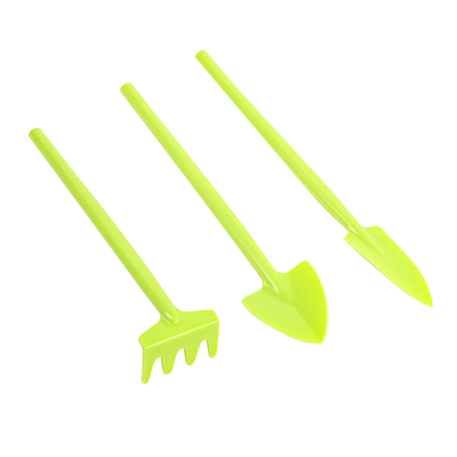 GuLuBin Mini Three-piece Potted Shovel Shovel Shovel Hoe Succulent Planting Tools Garden Tool Set(Green)