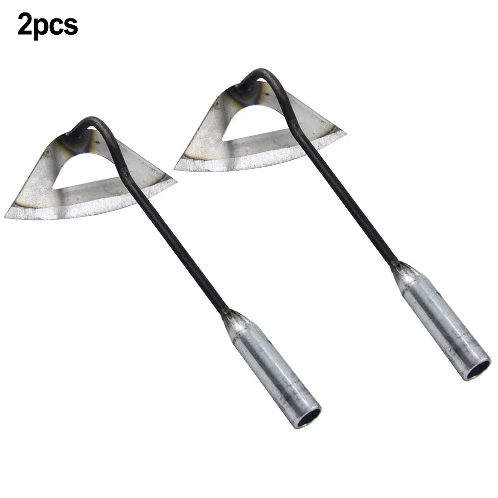 2pcs Garden Hoe Tool All Steel Hardened Hollow Hoe Garden Weeder For Yard Weedin