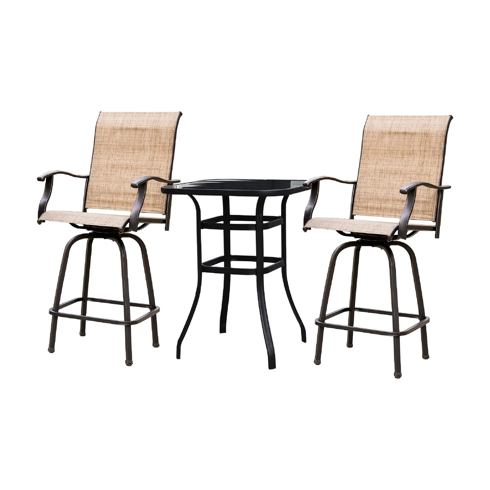 Every Season Steel 3 Piece Bar Height Bistro Set
