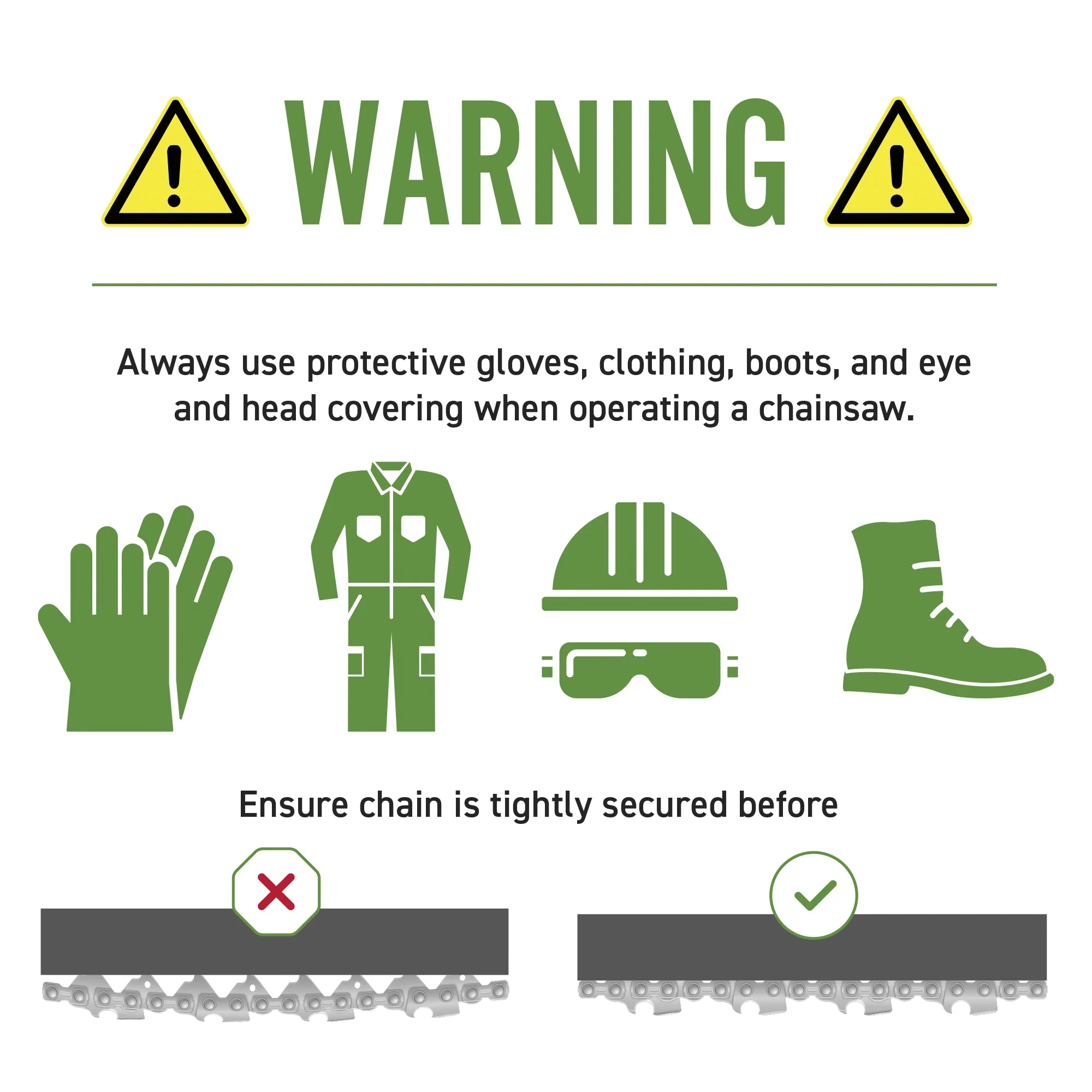 8TEN Chainsaw Guide Bar & 2 Chain Stihl MS170 30050004813 16 inch .050 3/8 55DL MK1002931