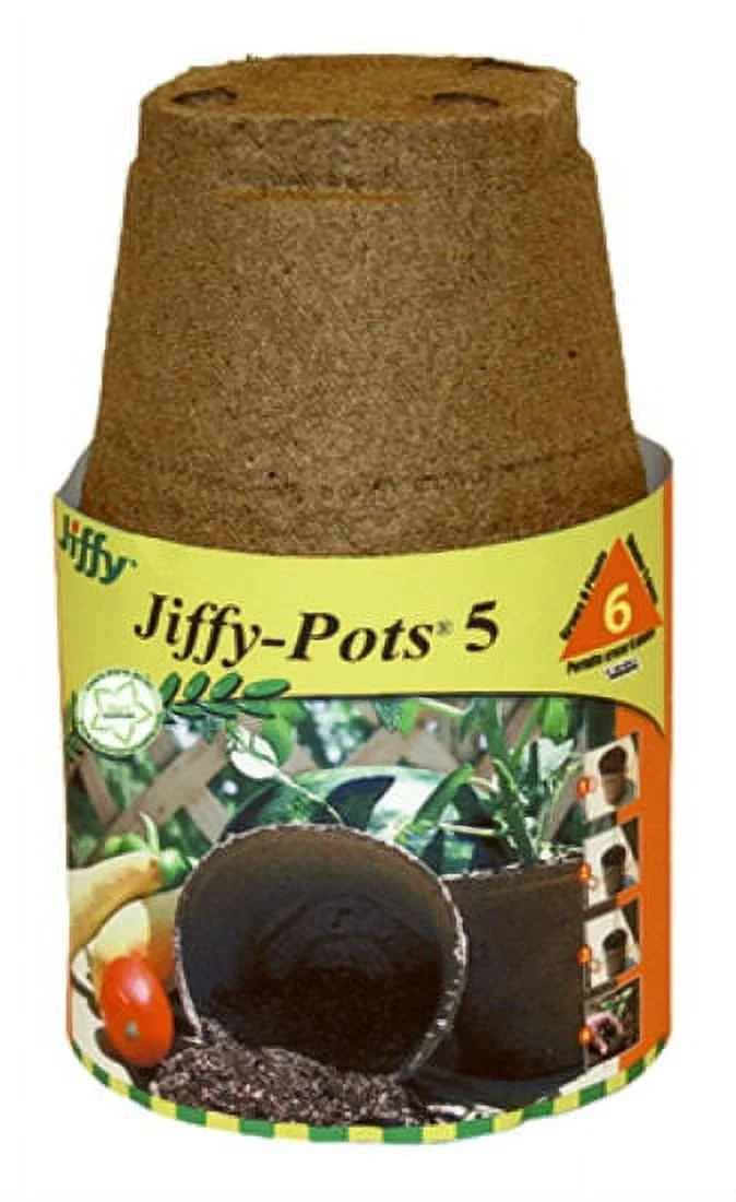 Jiffy JP508 Round Peat Pot, 5