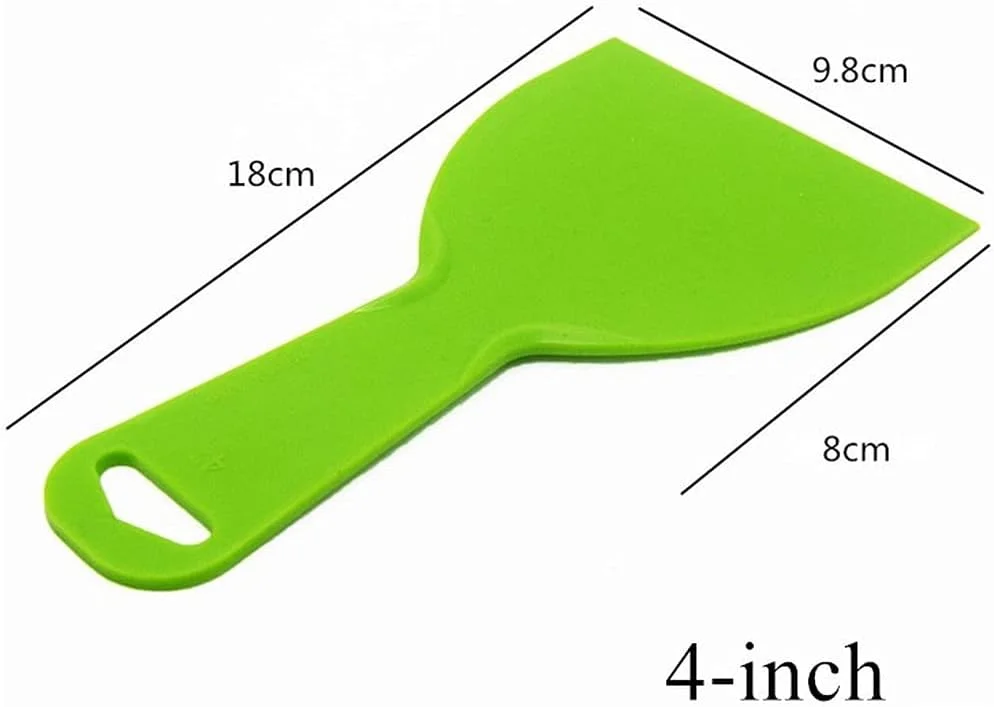 Reusable Plastic Putty Knife Scraper Cleaning Shovel Caulk Removal Tool Wall Plaster Trowel Paint Filling Spatula Putty 2,4,6,8,10-inch Durable Processed