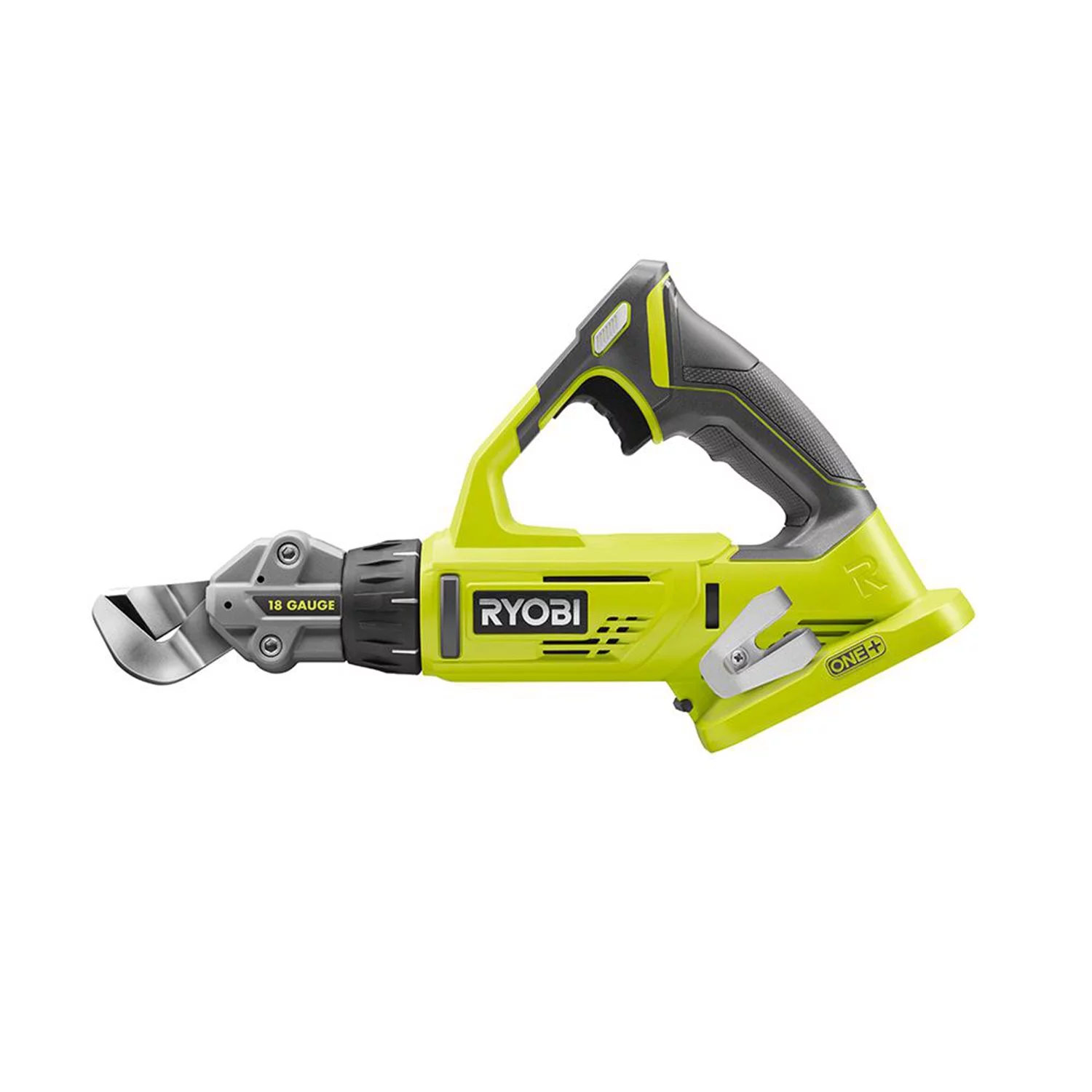 Ryobi P591 18V One+ 18-Gauge Rotating Head Offset Shear, Tool Only