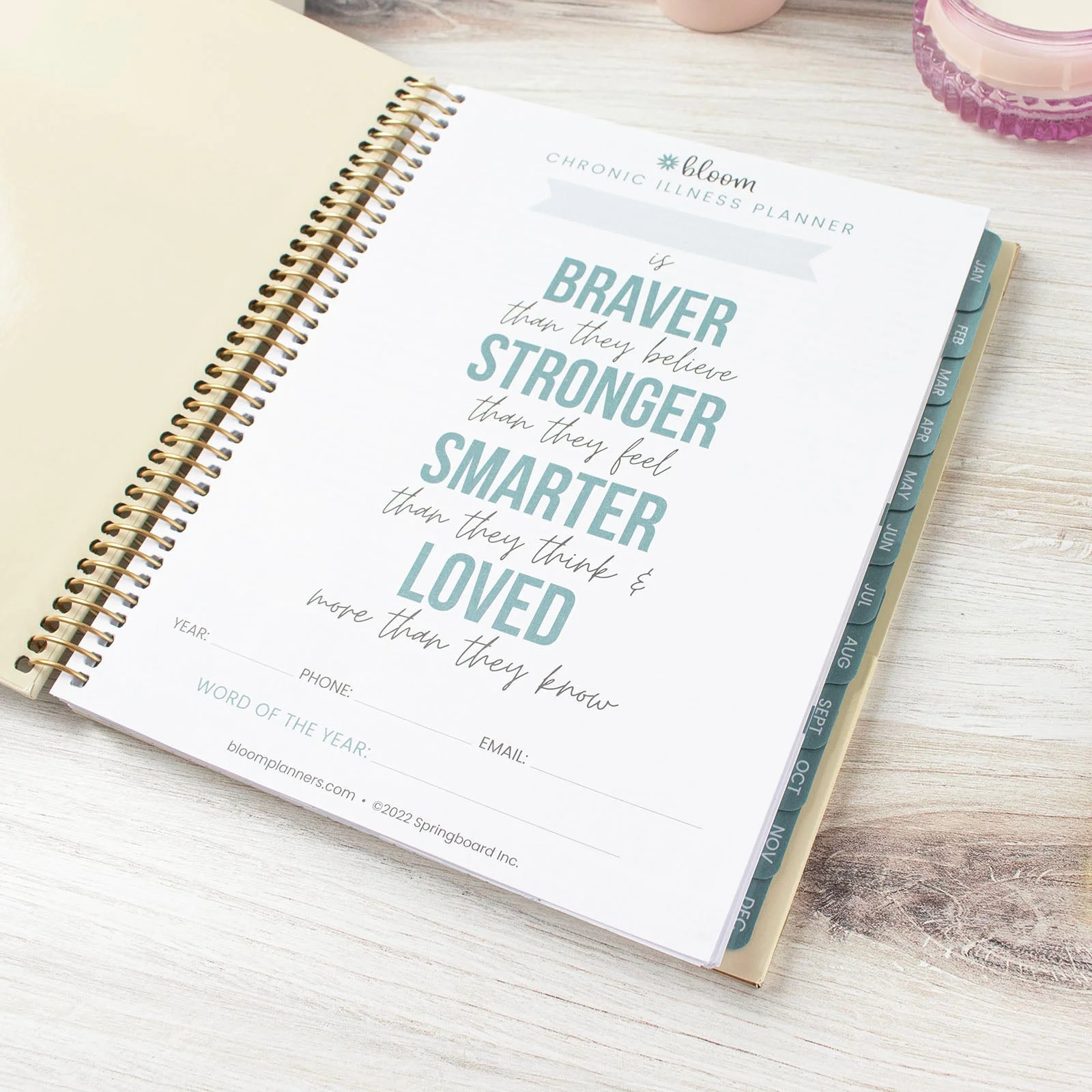 bloom daily planners Chronic Illness Planner, You Are Stronger Than You Think