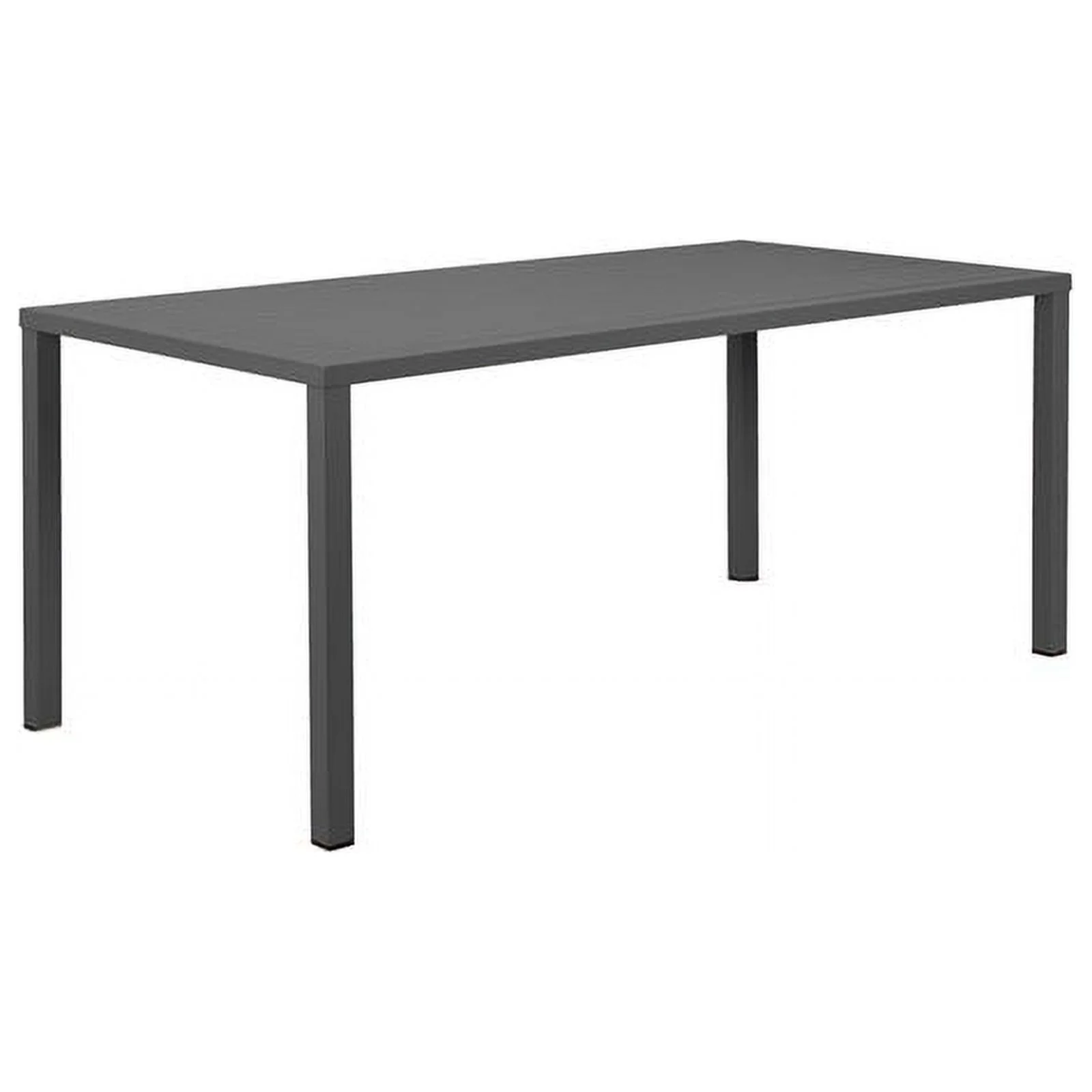 Pangea Home Miami 7-piece Modern Aluminum Frame Patio Dining Set in Gray