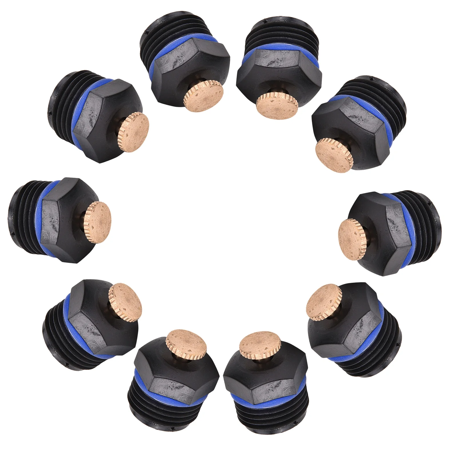 10 x Spraying Nozzle, Garden Misting Lawn Irrigation Sprinkler Head Misting Nozzle Spray System