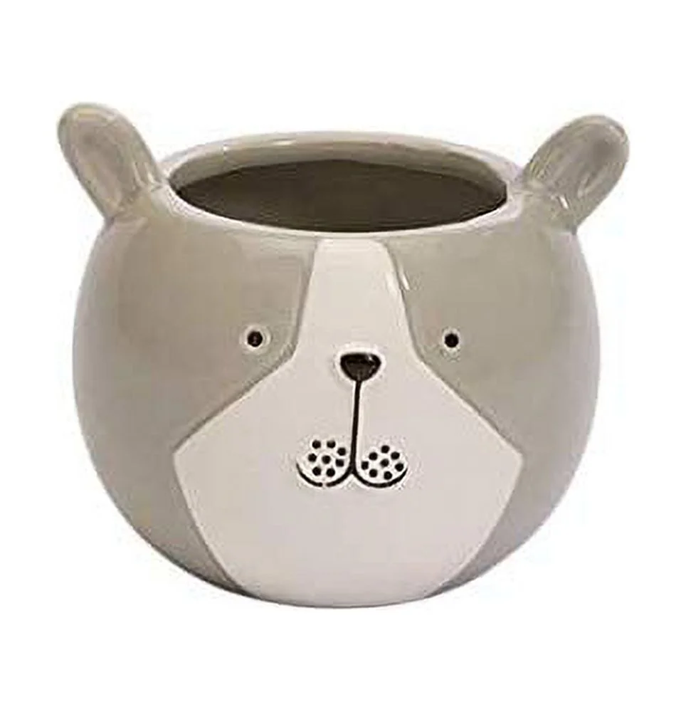 CBT Floral & Craft Animal Ceramic Pots for Plant | Round Planter (Opening 3