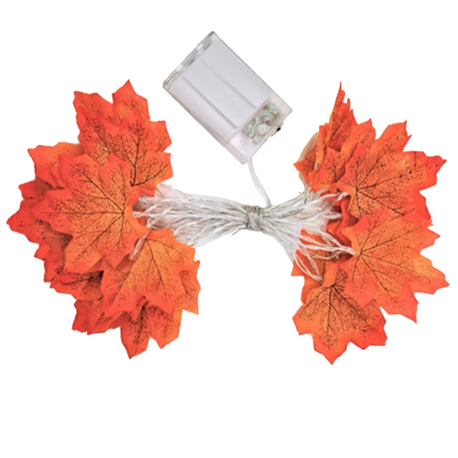 Dengmore 400M 40LED Lighted Fall Autumn Maple Leaves Garland Party Bedroom Decoration for Home