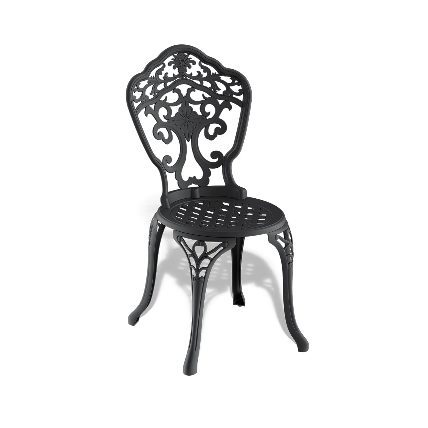 YLtoohoom 3-Piece Set Of Cast Aluminum Patio  With Black Frame