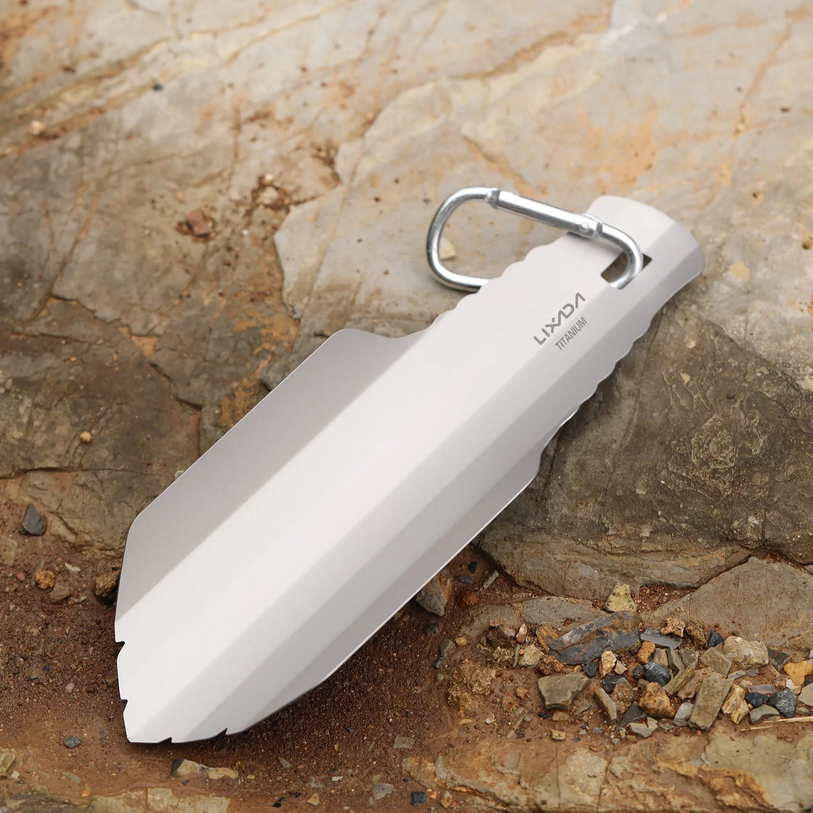 Lixada  Garden Hand Shovel  Camping Hiking Backpacking Trowel with Clip