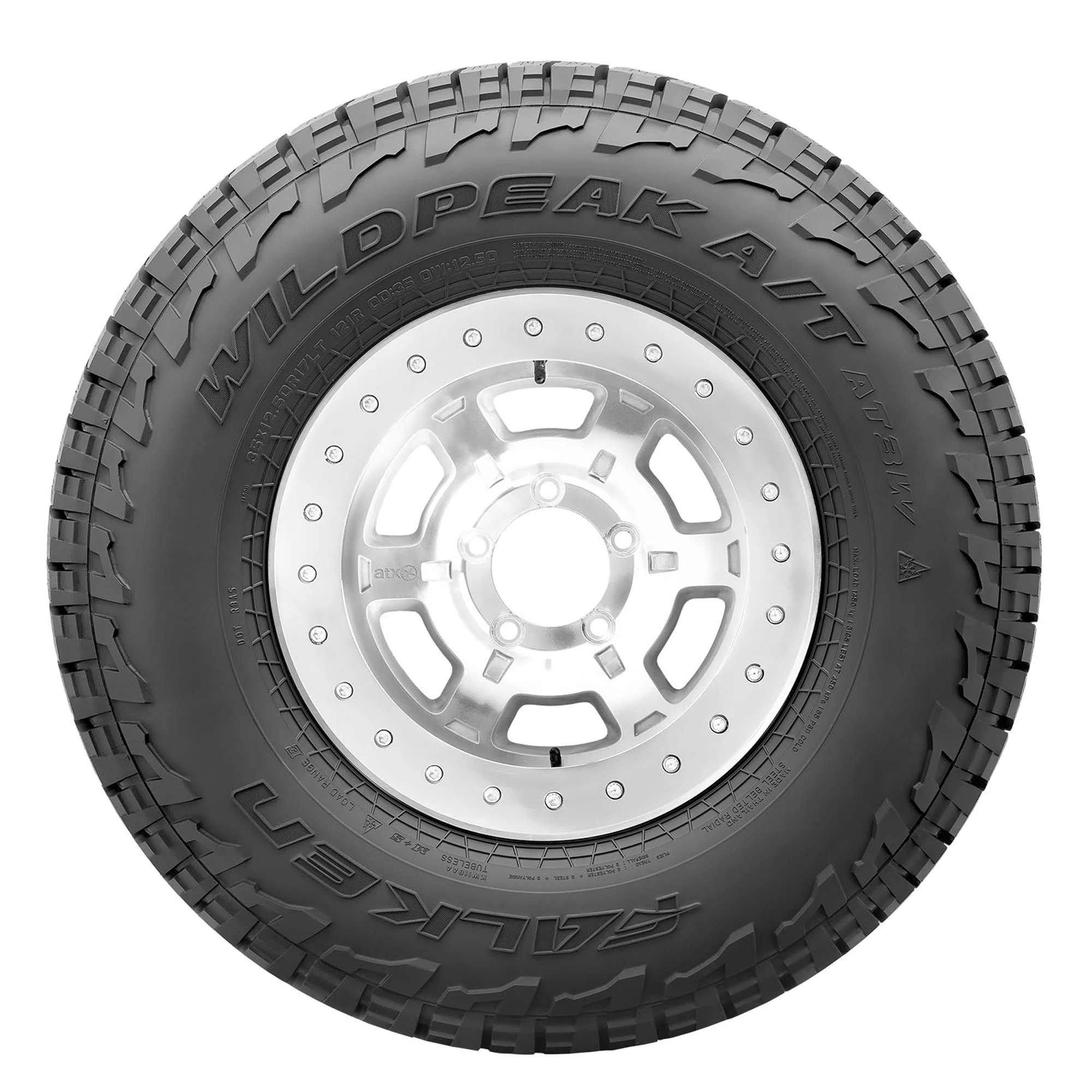 Set of 2 Falken Wildpeak A/T3W LT37X12.50R17 124R D Tires