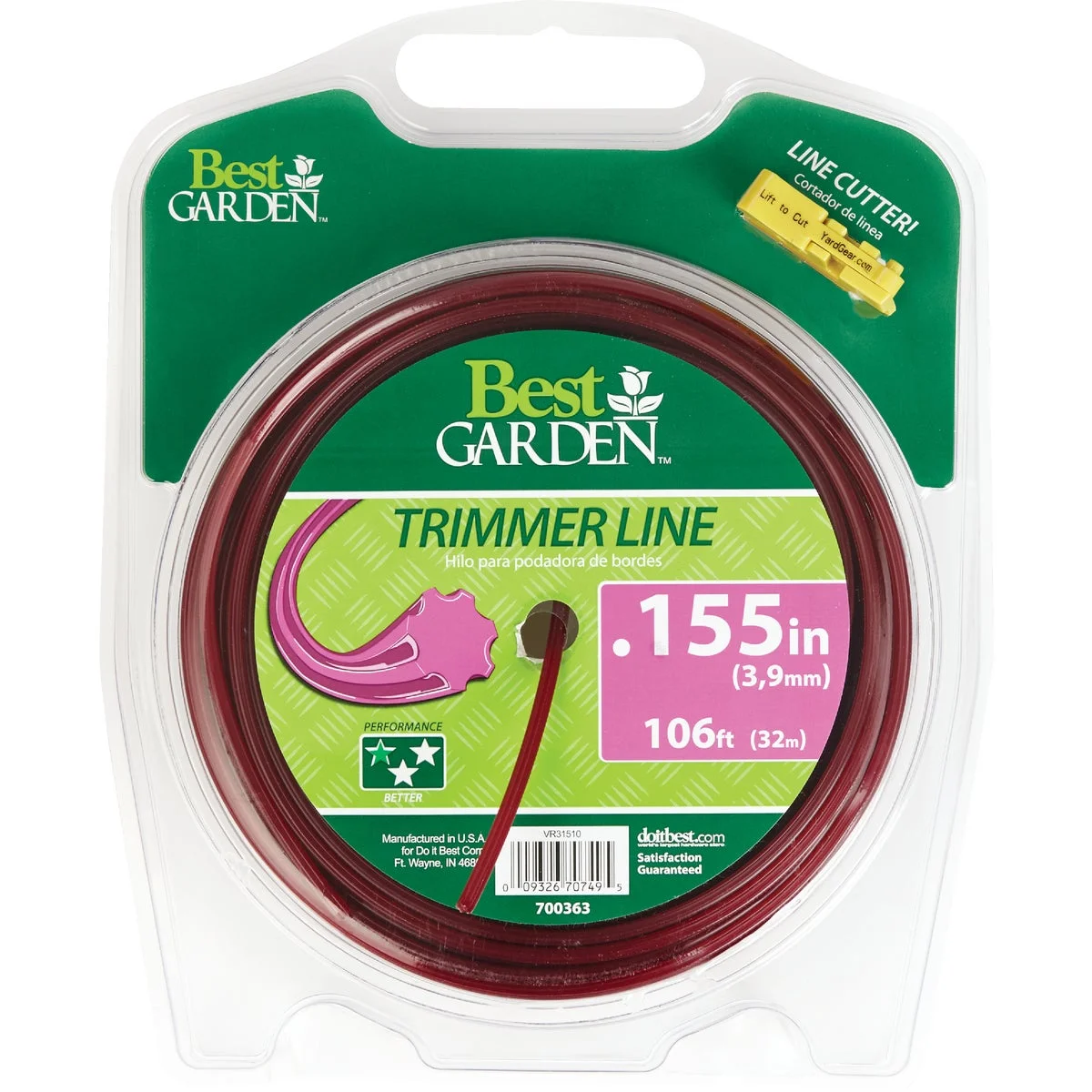 Best Garden 0.155 In. x 106 Ft. 7-Point Trimmer Line 16258