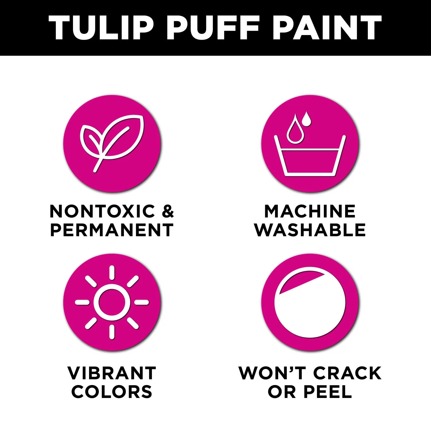 Tulip Puff Paint, Permanent on Fabric, Multi-Surface, Freezia Color, 4 oz