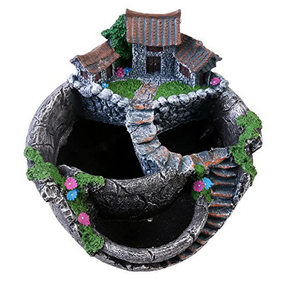 BESTOYARD Plants Pot Creative Plants Pot Mini Fairy Garden and Sweet House for Decoration