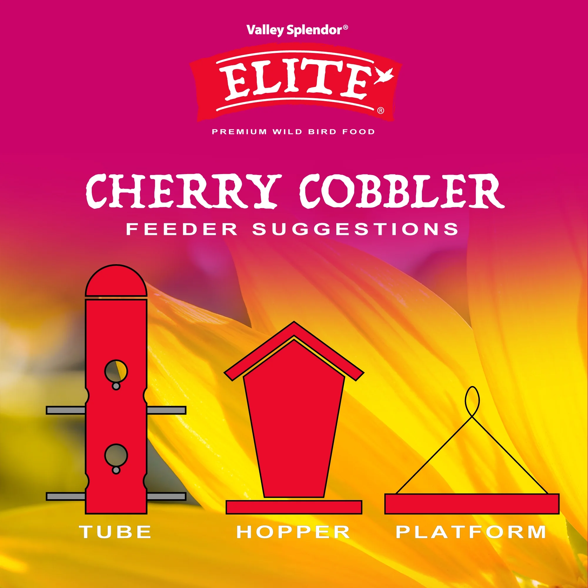 Valley Splendor Elite 10 Lb. Cherry Cobbler Premium Wild Bird Food 9497