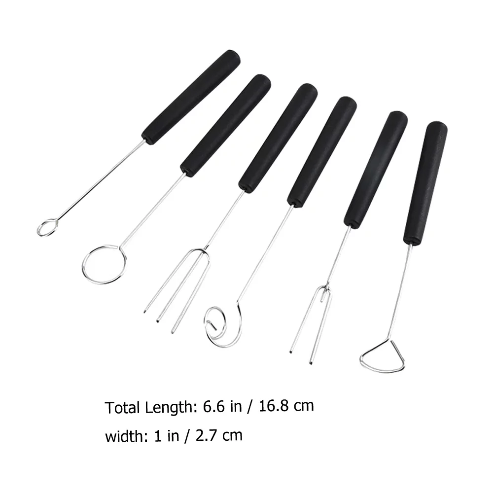 HOMEMAXS 1 Set of Candy Dipping Tool Kit Chocolate Dipping Tool Dipping Fork Stainless Steel Fork