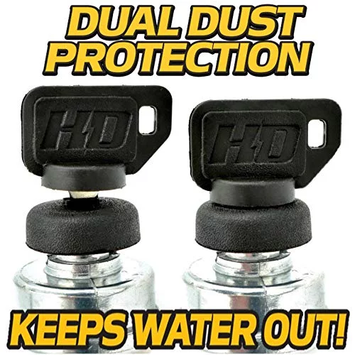 Replaces Troy-Bilt/MTD, Pro-Line FRT, Proline, Horse, - Garden Tiller - Rear Roto-Tiller Ignition Key  - Ultimate Dual Protection - 3 Keys  Free Carabiner