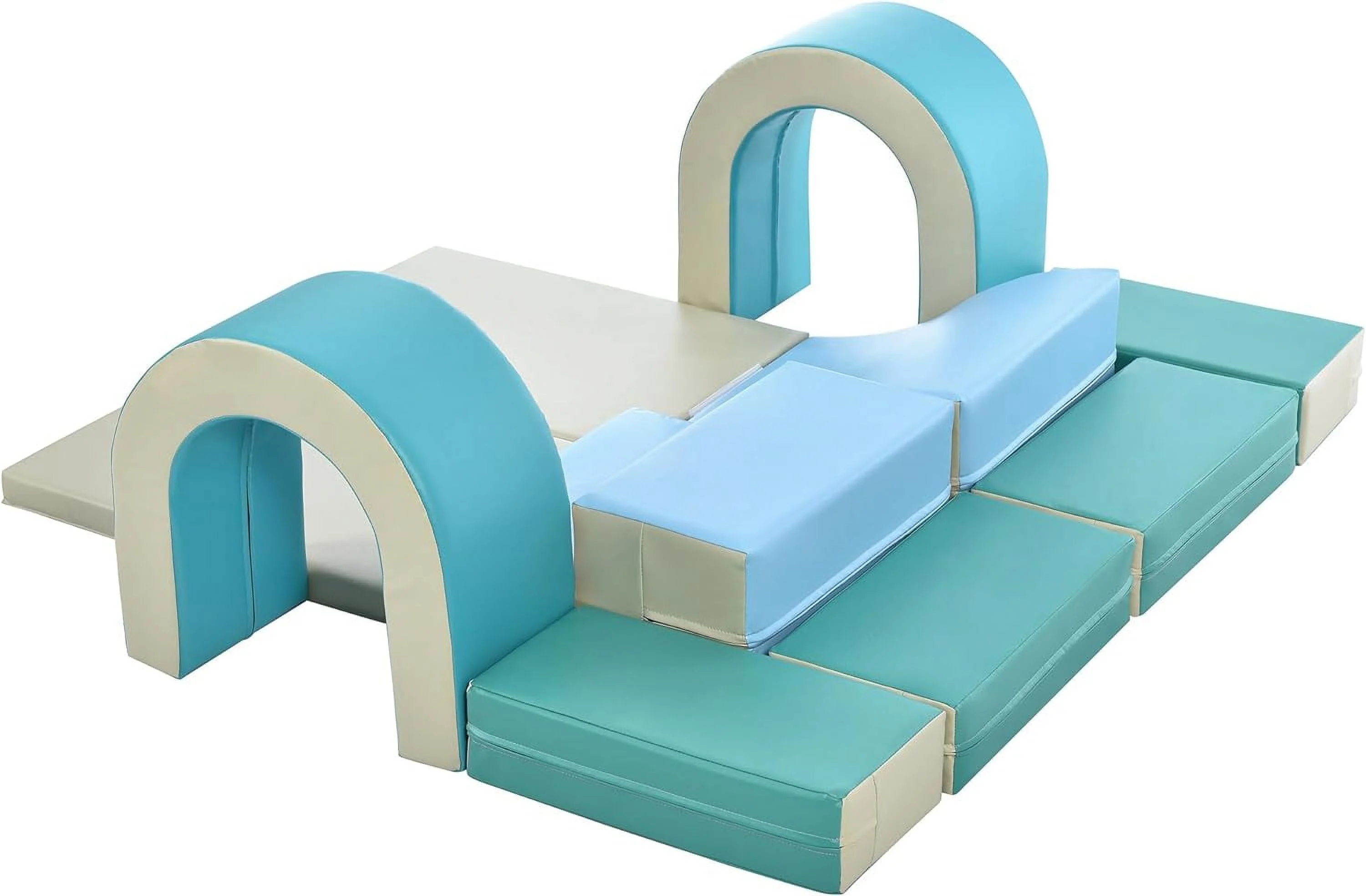 YOUB Soft Climbing Indoor Set, Foam Climbing Blocks for Infants, Preschools, Toddlers, Kids Crawling and Climbing Indoor Active Play Structure