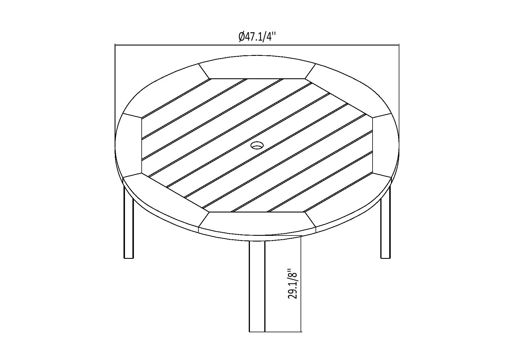 Amazonia Goldberg Wood 5 Pieces Round Patio Dining Set, Gray Chairs, Seating Capacity: 4
