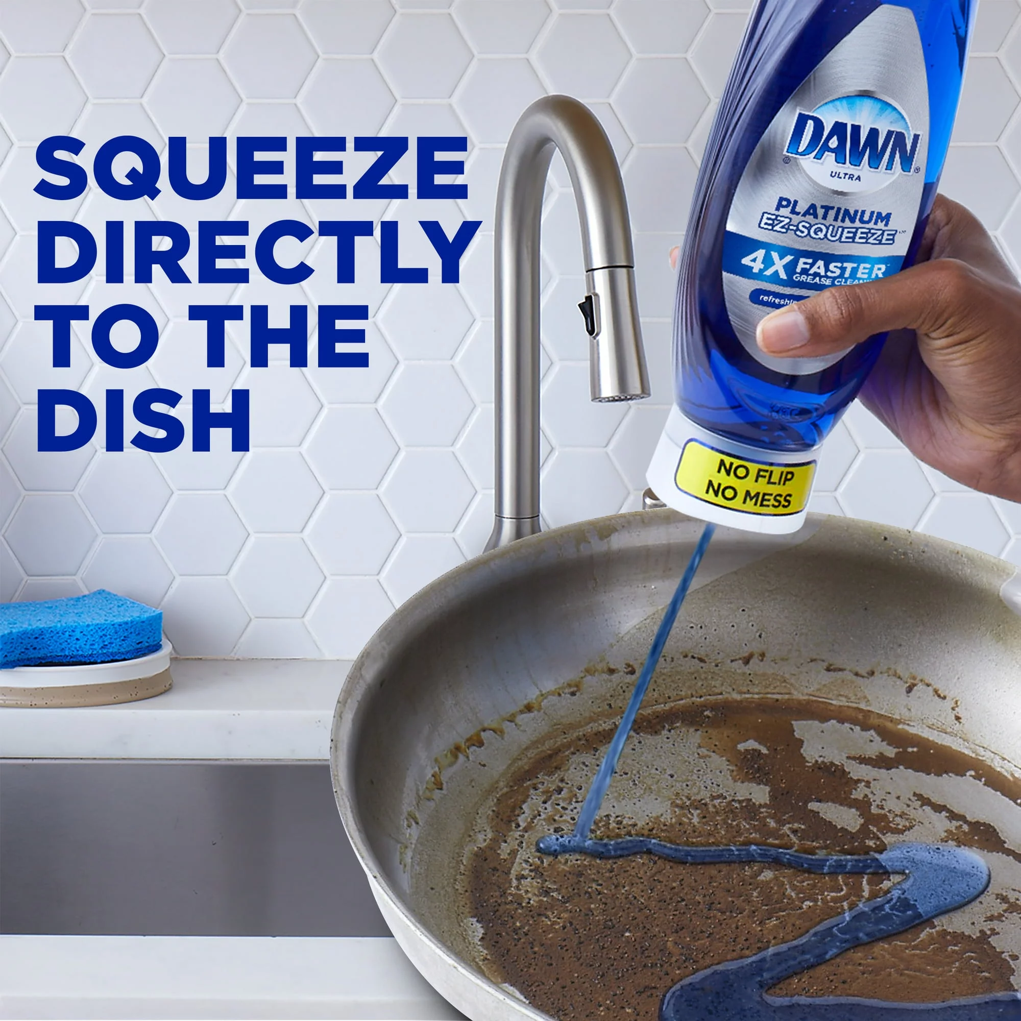 Dawn Platinum Dish Soap, Dishwashing Liquid, Fresh Rain, 74.3 fl oz