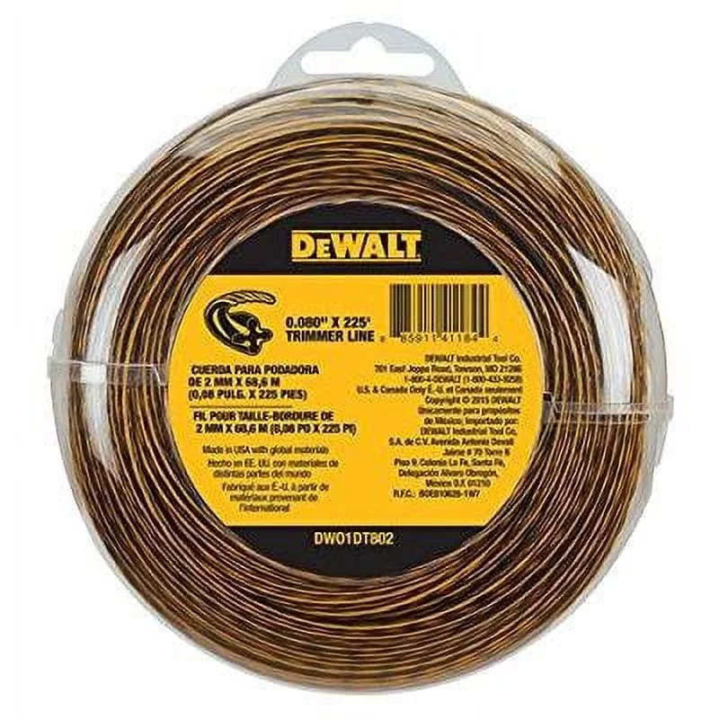 DeWALT .080 in. x 225 ft. String Trimmer Line, Aerodynamic Line