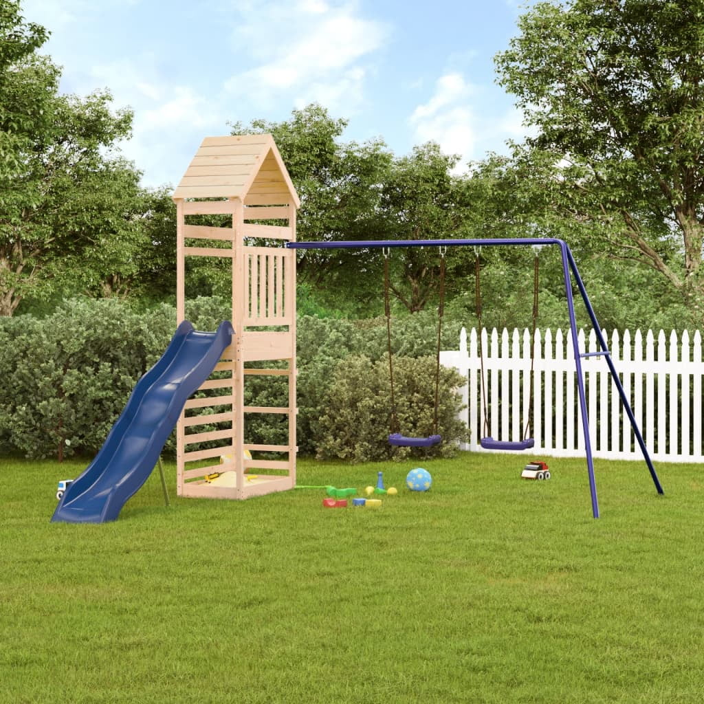 Dcenta Playset Solid Wood Pine