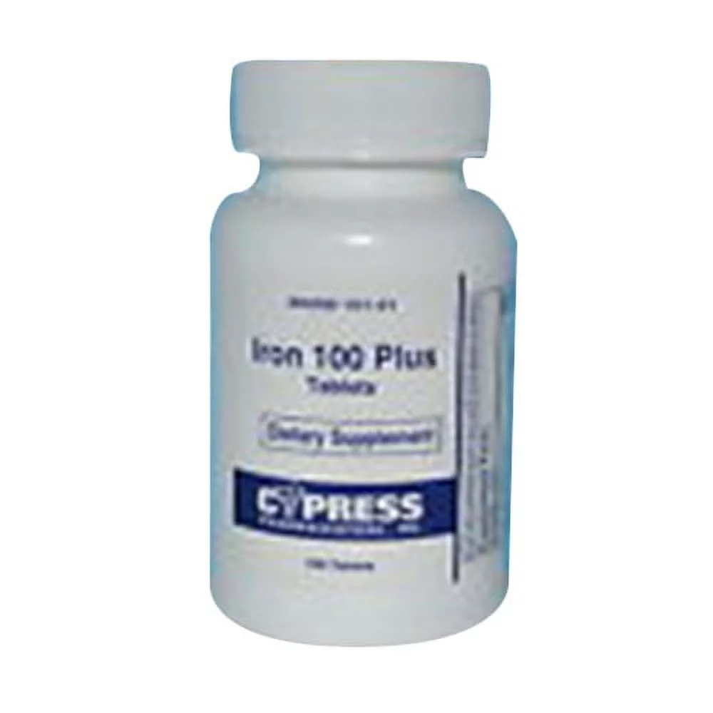 Cypress Iron 100 Plus Tablets - 100 Ea, 2 Pack