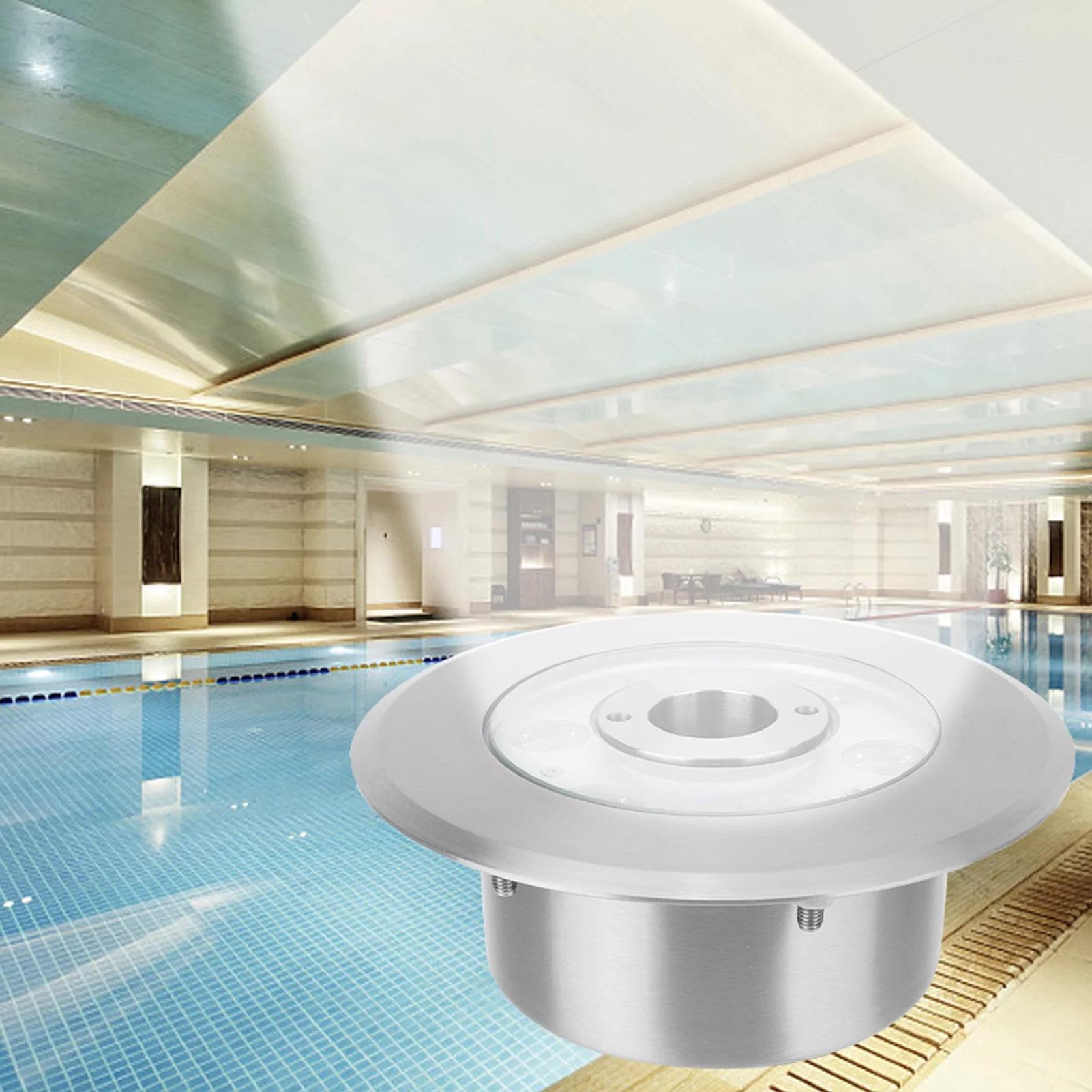 AC12V LED Underwater Lamp IP68 Waterproof Pool Light for Fountain Swimming Pool 6W White