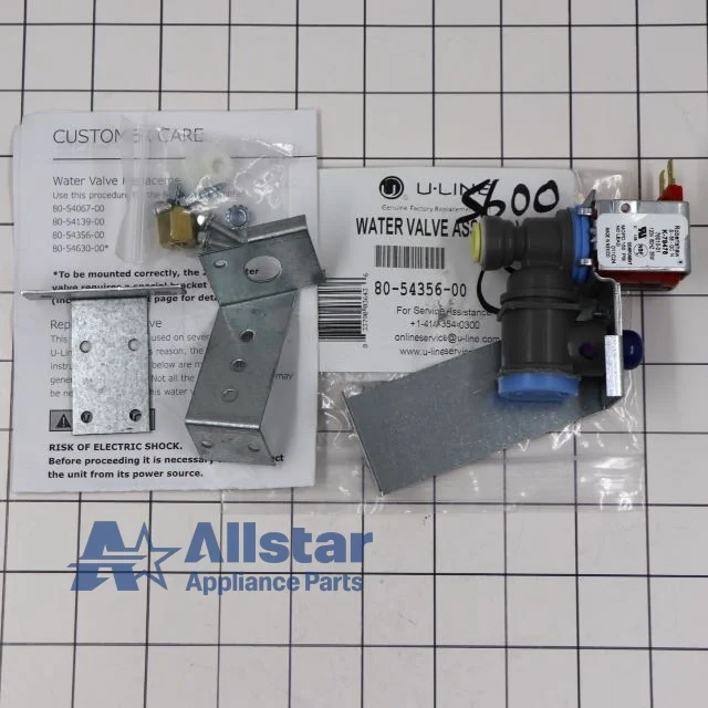 U-Line Ice Machine Water Inlet Valve 80-54356-00