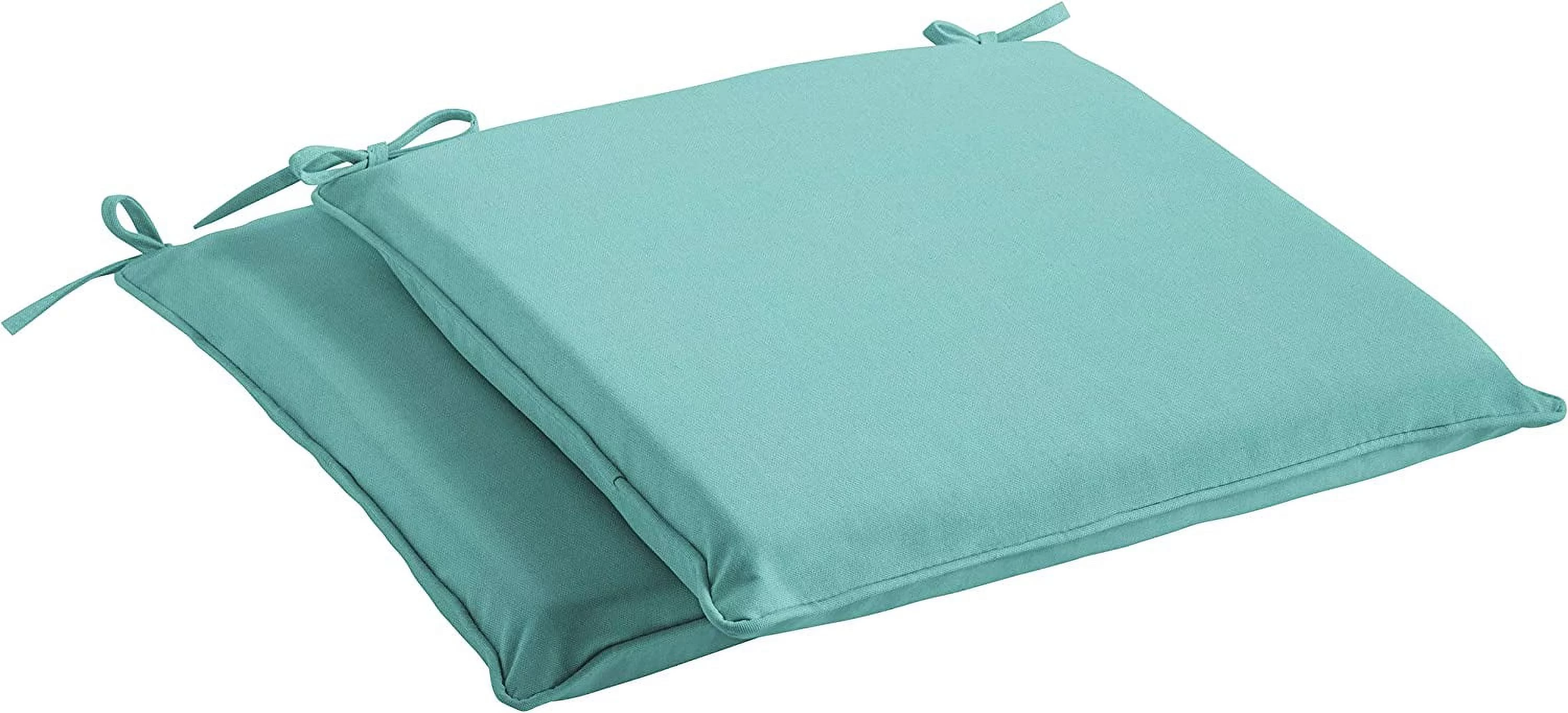 XIANMM Home Sunbrella Indoor/Outdoor Cushion Corded Chair Pad Set, 19 in x 19 in x 2 in, Canvas Aruba