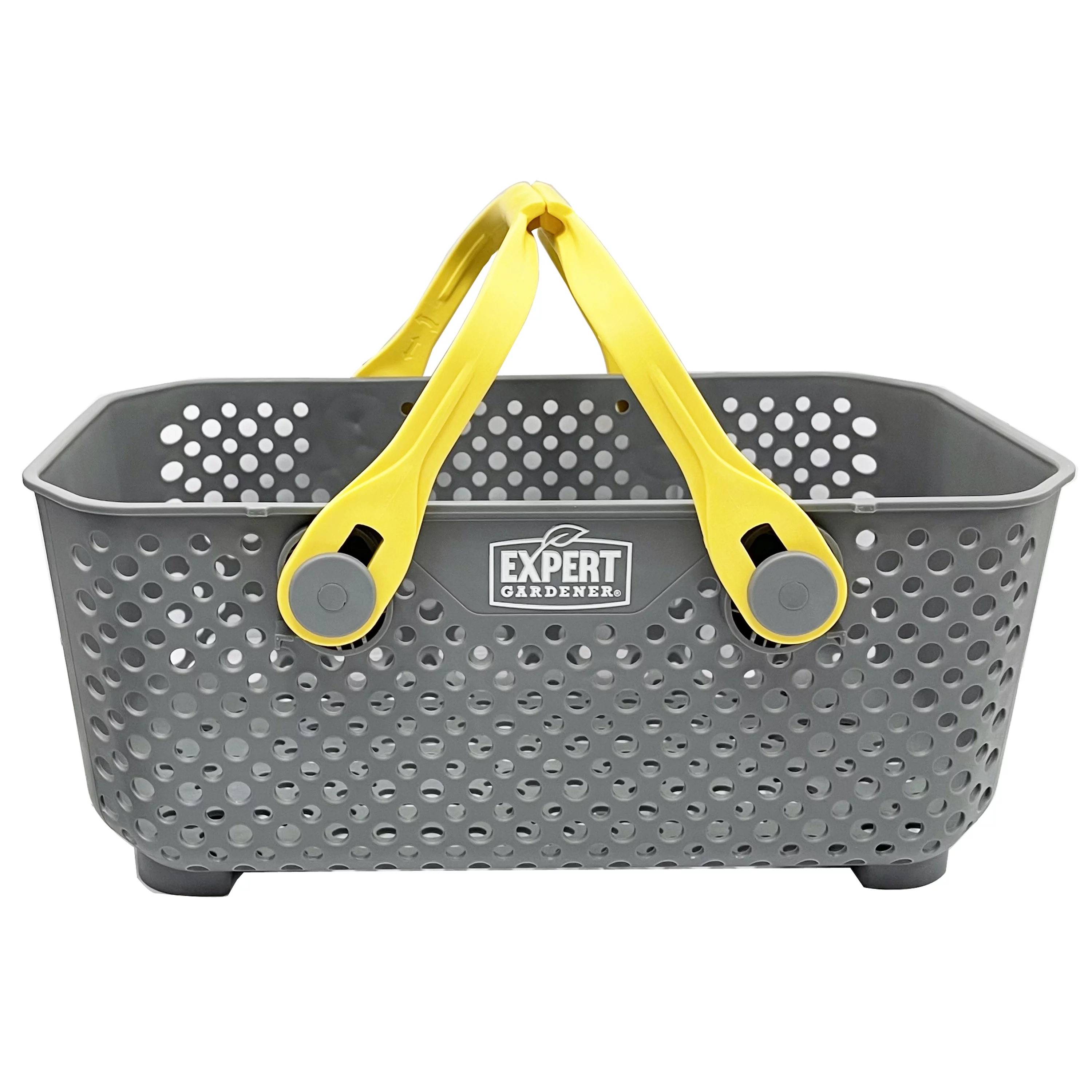 Expert Gardener Gardening Basket with Collapsible Handles, Polypropylene, Gray