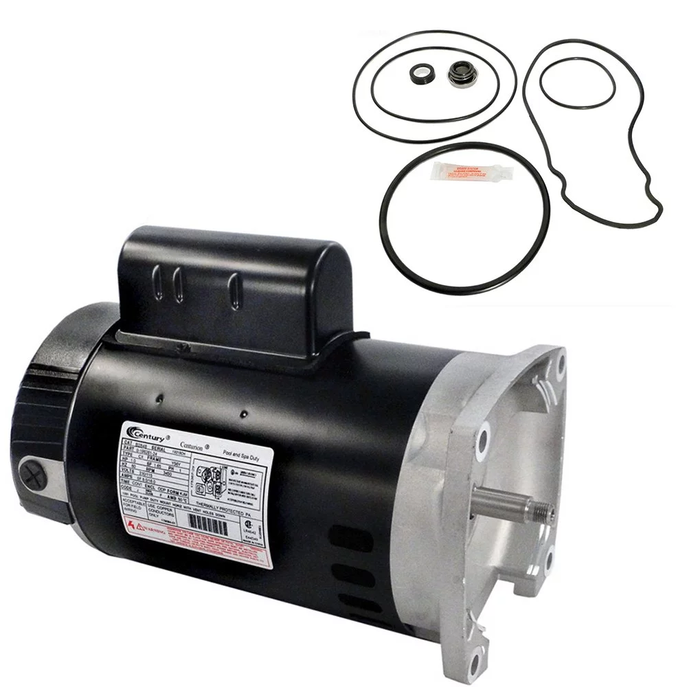 Puri Tech Replacement Motor Kit for Pentair Whisperflo 1HP WF-24 AO Smith Century B2853 Motor with GO-KIT-32