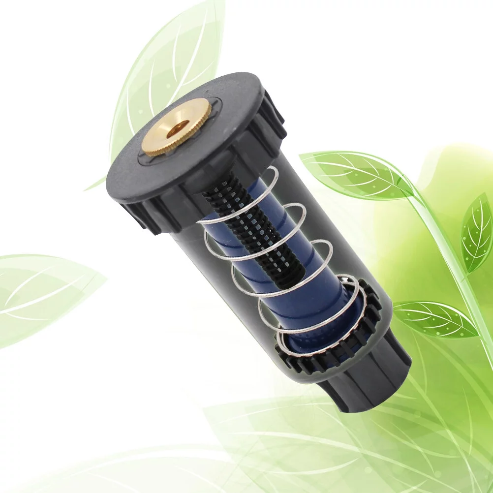 Gongxipen 360 Degree Adjustable Plastic Pop-Up Sprinklers with Brass Nozzle Irrigation Garden Watering Cooling Nozzle for Lawn Yard Garden Planter Beds