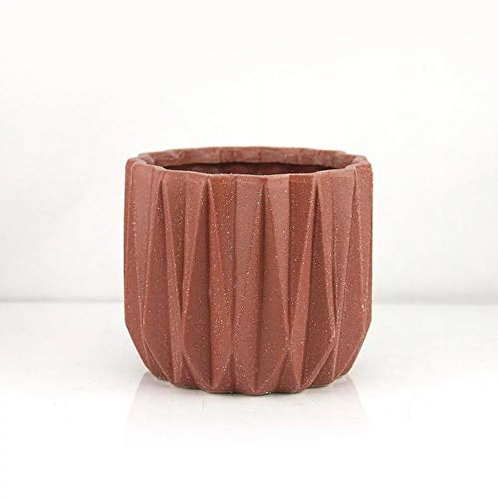 Geometric Ceramic Pot for Plant (5.75