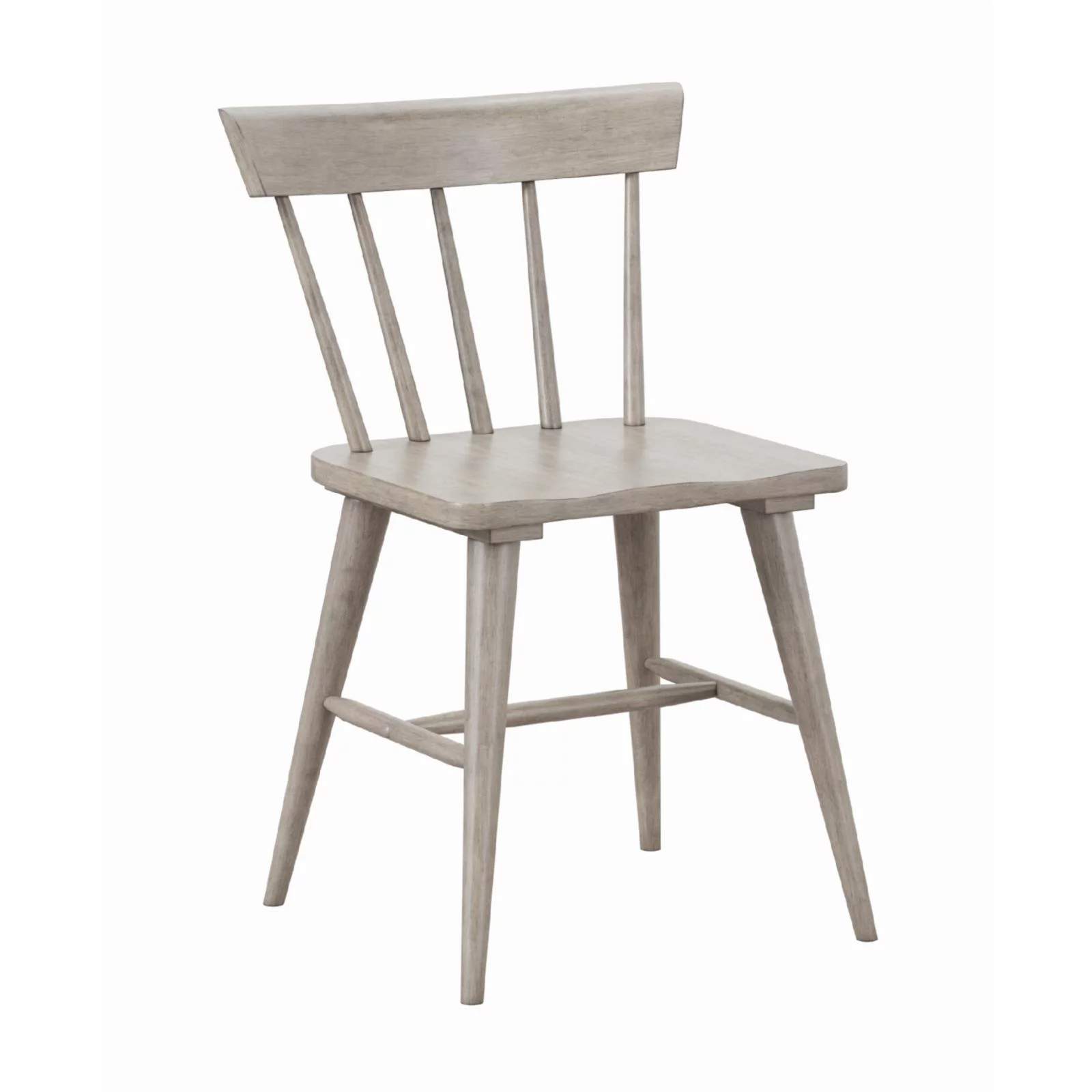 Hillsdale Furniture Emerson Wood Dining Bench Top in Gray Sheesham