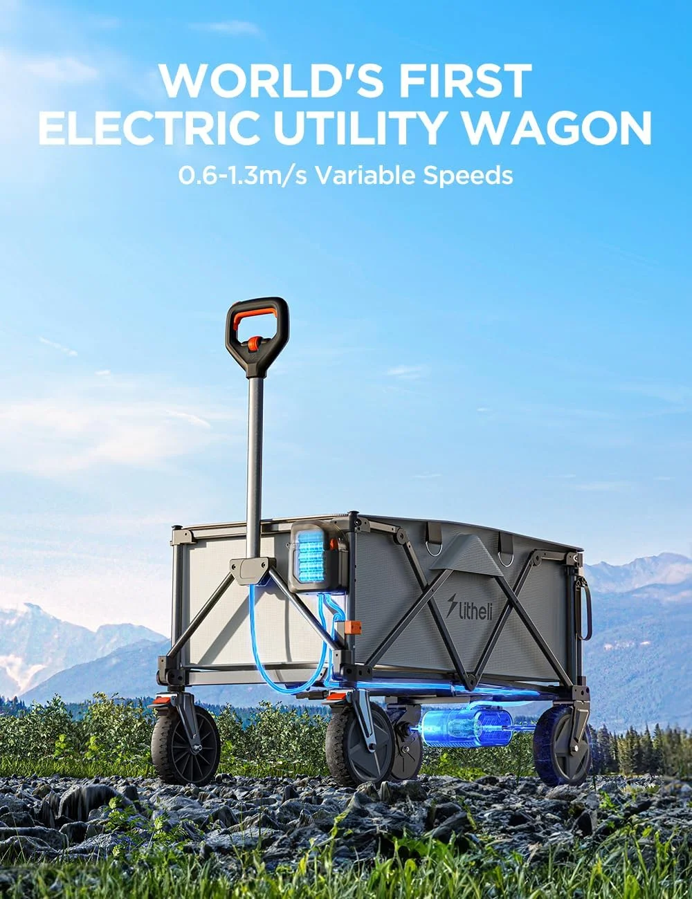 Electric Utility Wagon with 8