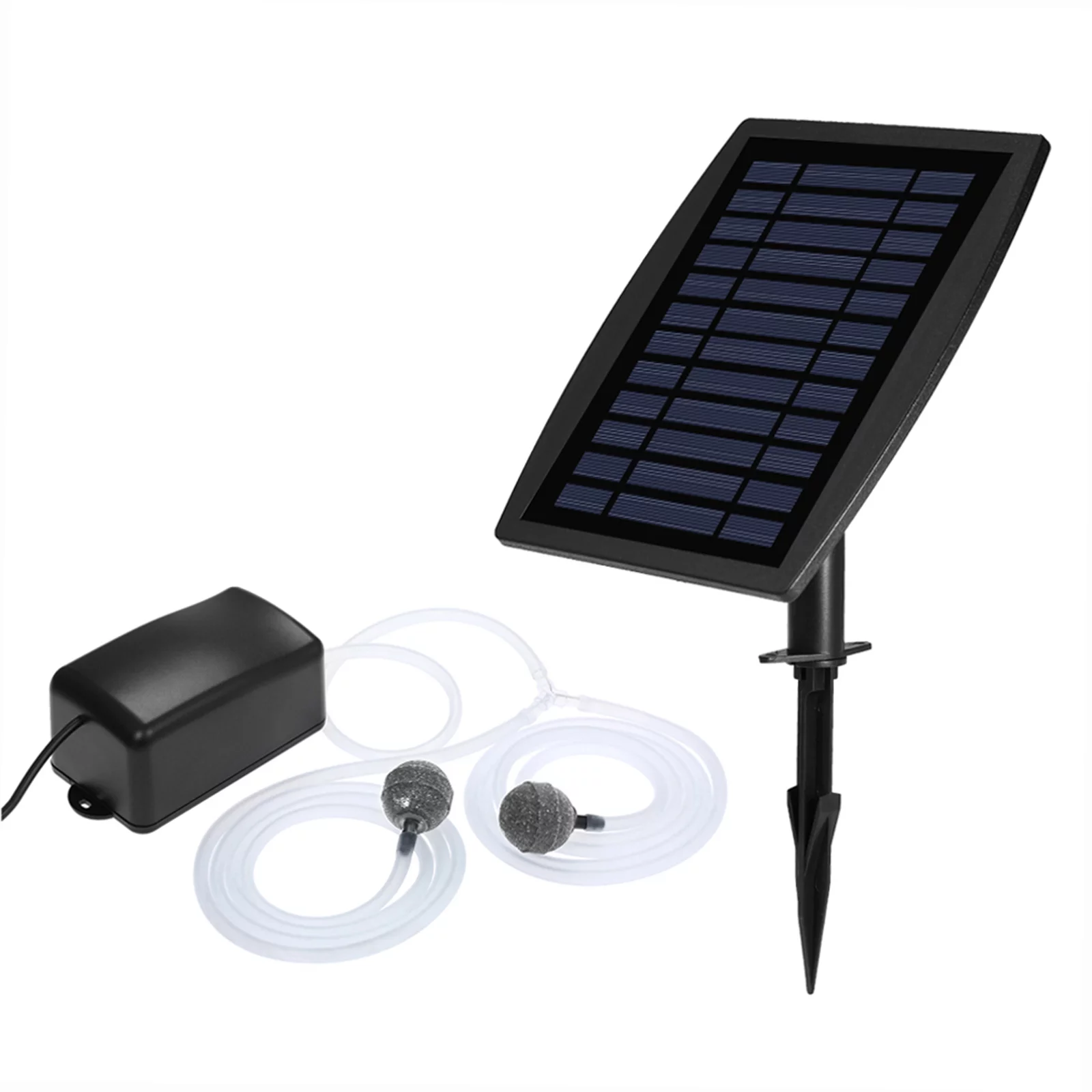 Oxygenation pump,Air Bubble Solar Fish Aerator Pond Aerator Pipe Air Fish Pump Aerator Air Pump Airpump With Fish Pump Air Stone Aerator Walmart Aerator Solar With 1800mah Battery Dsfen