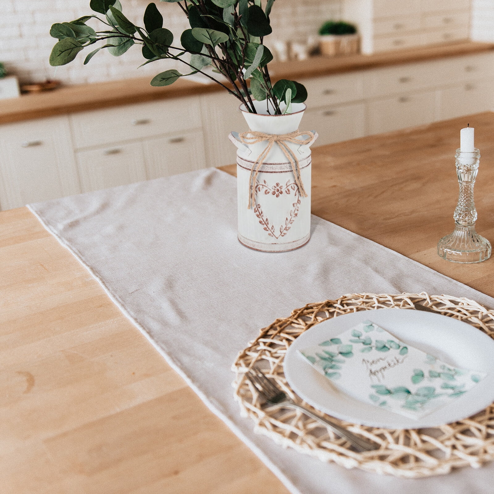 Gongxipen Cabilock Plant Pot Iron Heart Shape Plant Holder Elegant Flower Pot Iron Vase Home Decoration Ornament for Flower Arrangement