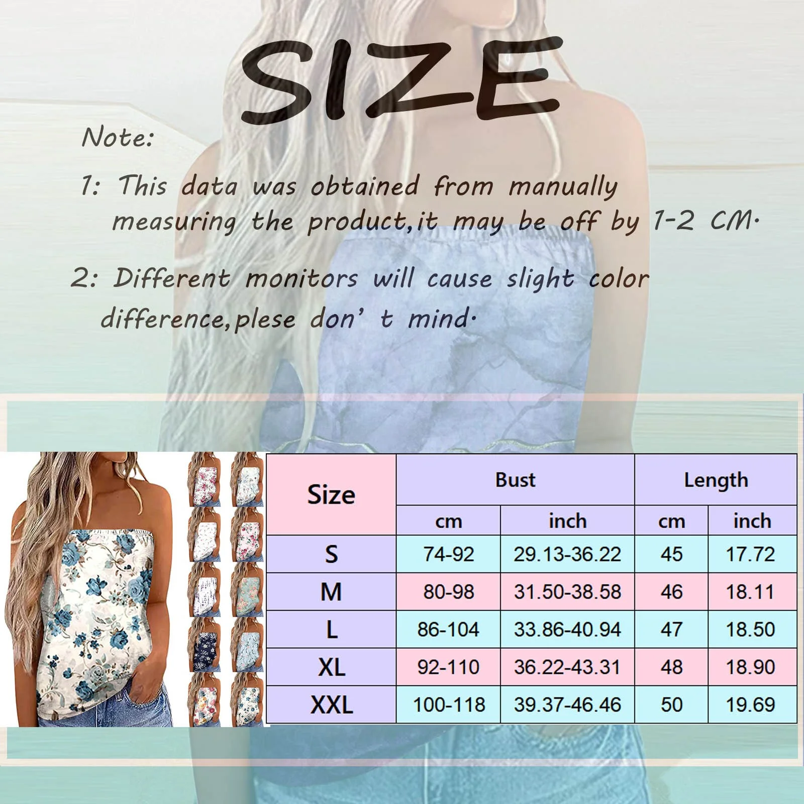 ZFWDUNSA Fourth of July Women Print Strapless Bandeau Tank Casual Sleeveless Summer Vacation Loose Holiday Top Shirt Blouse Women Tanks Top Women'S Nightgowns & Sleepshirts