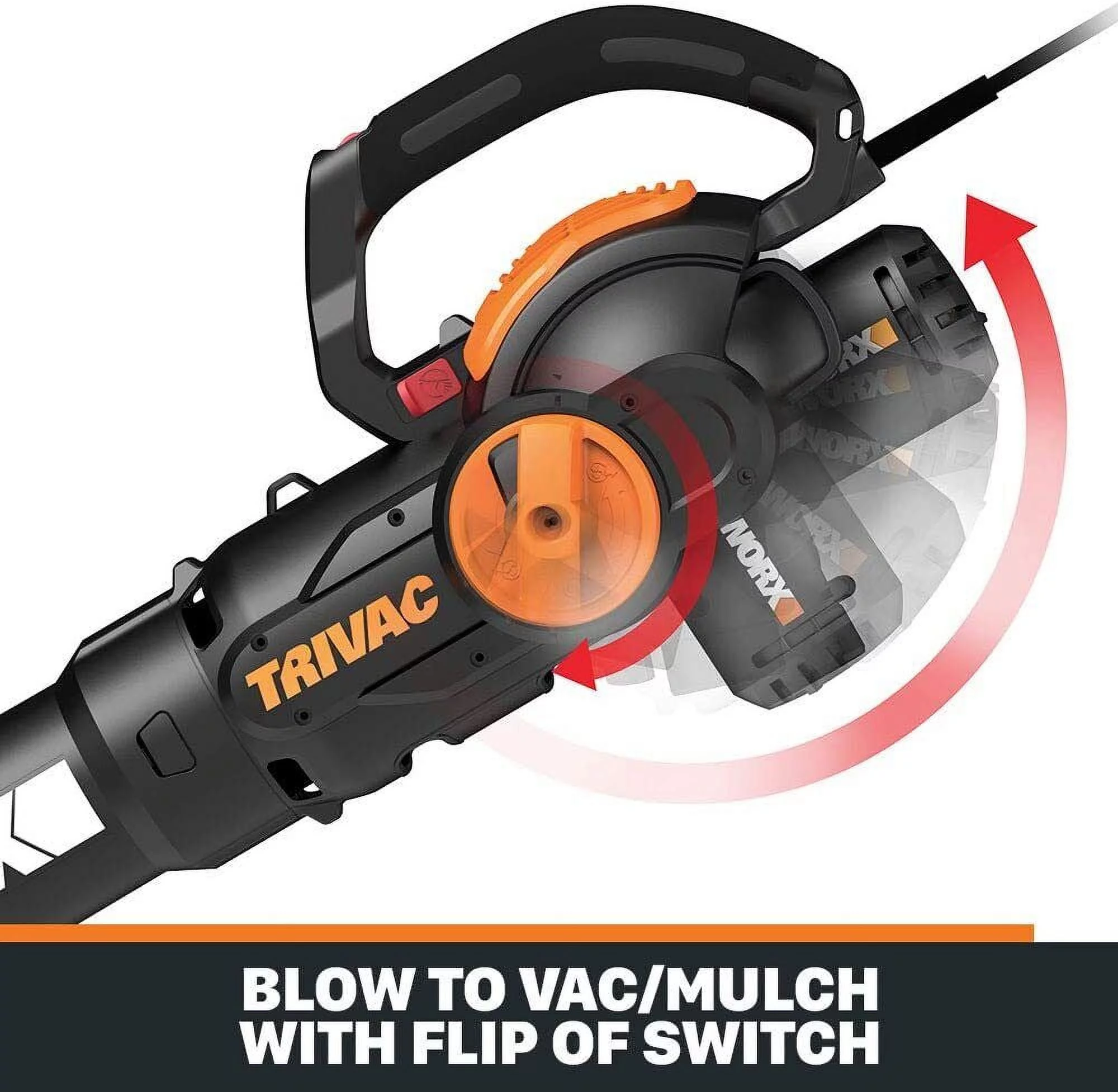 Worx WG514 3-in-1 TriVac Deluxe 2.0 Electric Blower/Mulcher/Vacuum