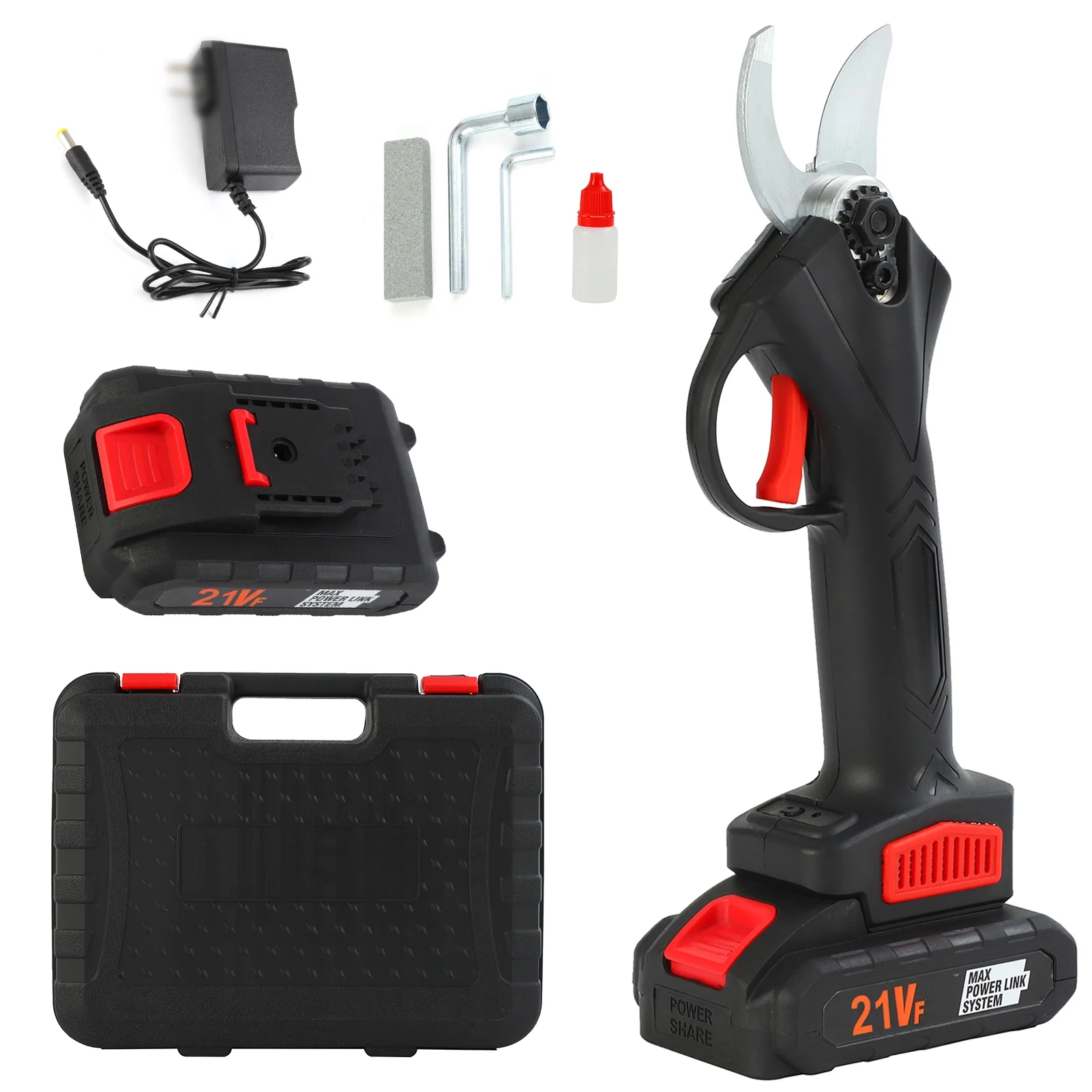 Shears,Pruner 30mm Diameter With 2pcs 1500mah*5 Diameter With 2pcs Shears Pruner 30mm Diameter With 2pcs 1500mah*5 Batteries Pruner 30mm Buzhi Shears Eryue Shears Huiop Qisuo