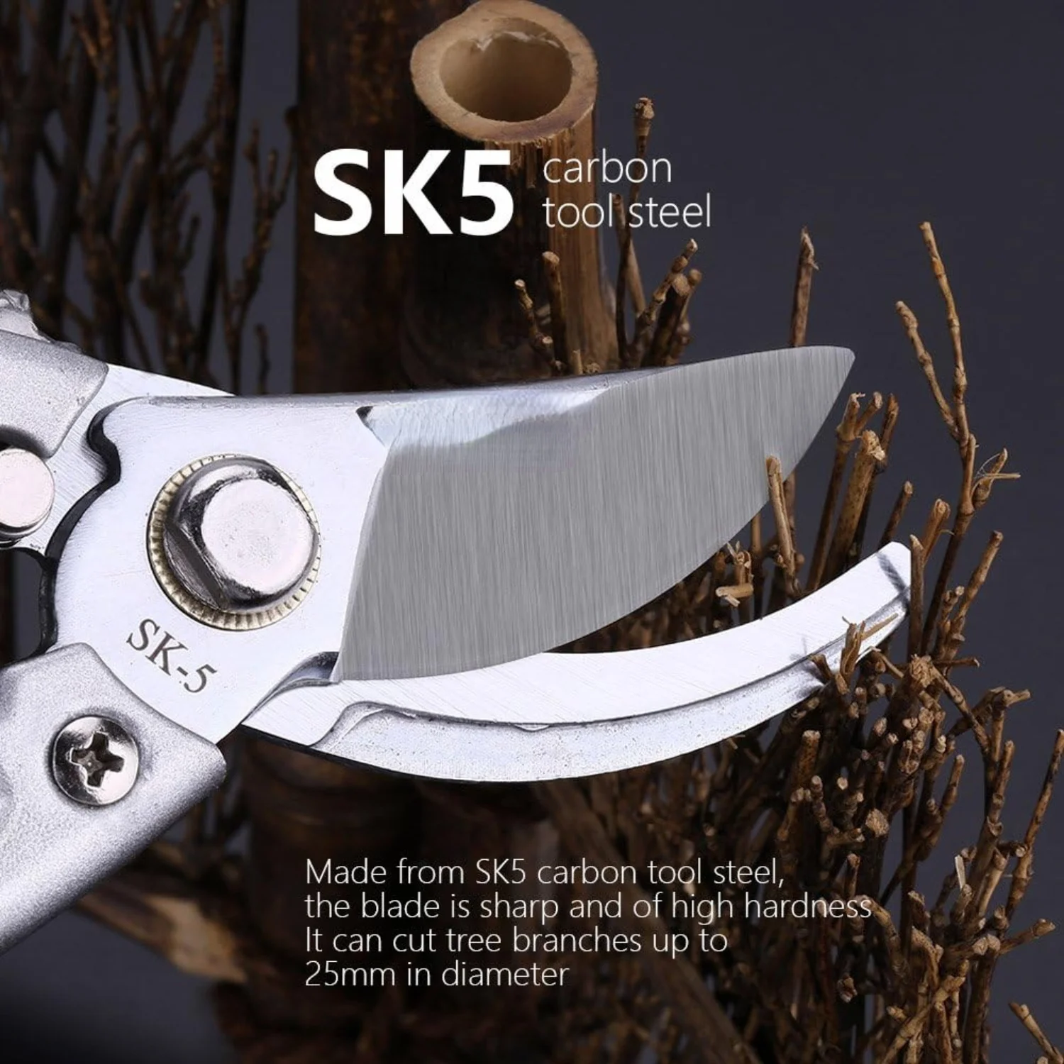 Fruit Tree  Gardening Pruning Shears Effort-Saving Pruners Scissors Hand Tools Professional Sharp Pruning Shears Tree Trimmers Secateurs Hand Pruner Garden Shears Clippers